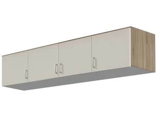 Skriňový nadstavec Bremen, 181 cm, dub sonoma/biela