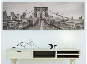 Obraz na plátne Brooklyn Bridge, 150x50 cm