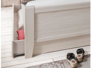 Sada 2 ks úložná zásuvka pod posteľ Luxor, polárny smrekovec