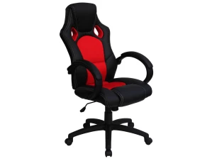 Kancelárske kreslo Leon, čierne/červené