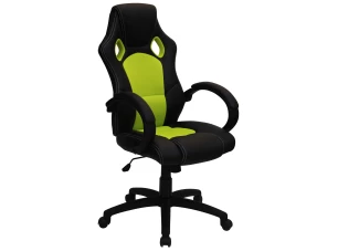 Kancelárske kreslo Leon, čierne/zelené