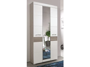 Skriňa Funny, dub strieborný/biela