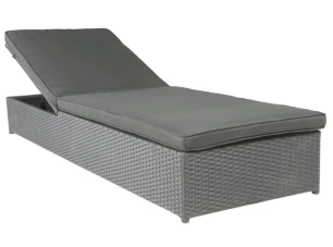 Záhradné ležadlo Jakarta, šedo-hnedé