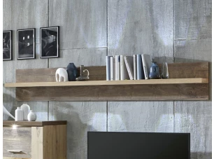 Nástenná polica Grande 200 cm, dub artisan/dub ribbeck