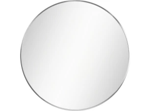 Nástenné zrkadlo Josie 60 cm, strieborné okrúhle