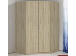 Rohová šatníková skriňa Case, dub sonoma