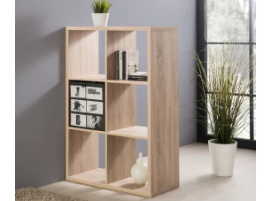 Regál Max, 3x2 priehradky, dub sonoma