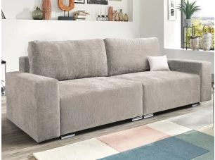 Rozkladacia pohovka Anafi, šedo-béžová látka