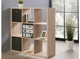 Regál Max, 3x3 priehradky, dub sonoma