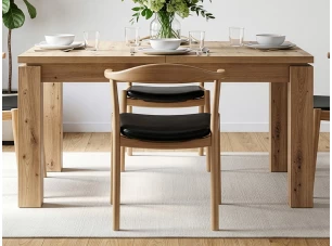 Rozkladací jedálenský stôl Trondheim 160x90 cm, dub artisan