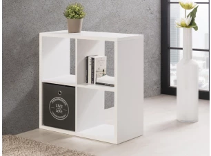 Regál Max, 2x2 priehradky, biely