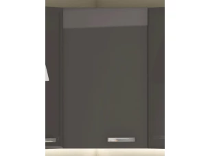 Horná rohová kuchynská skrinka Grey 60NAR