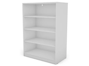 Polovysoký regál Carlos, biely, šírka 75 cm