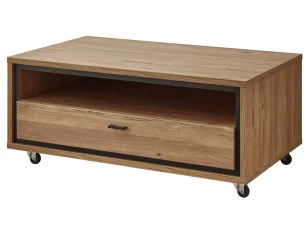 Konferenčný stolík so zásuvkou Flores, dub gustavson/antracit