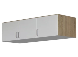 Skriňový nadstavec Bremen, 136 cm, dub sonoma/biela