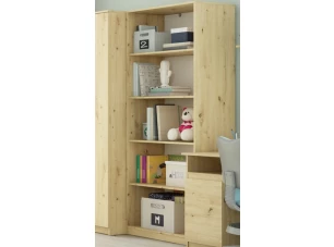 Vysoký regál Carlos, dub artisan, šírka 75 cm