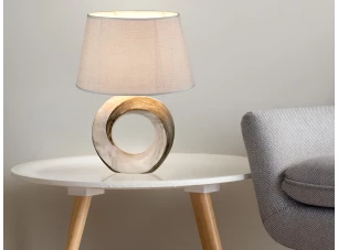 Stolná lampa Jeremy, šedá