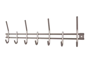 Nástenný vešiak Carlus, matný nerez