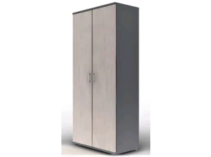 Šatníková skriňa Lift, šedá/hnedá