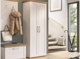 Predsieňová šatníková skriňa Verona, smrekovec/dub artisan