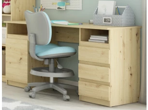 Písací stôl so 3 zásuvkami Carlos, dub artisan