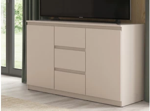 Komoda s 3 zásuvkami Carlos, béžová kašmír, 120 cm