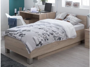 Posteľ Mega 160, 90x200 cm, dub sonoma