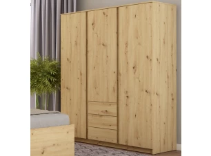 Šatníková skriňa Carlos, dub artisan, 152 cm