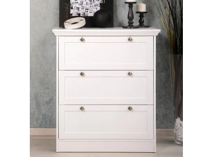 Komoda so zásuvkami Landwood, biela