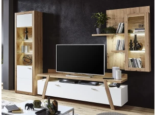 Obývacia stena Selma, dub artisan / biela