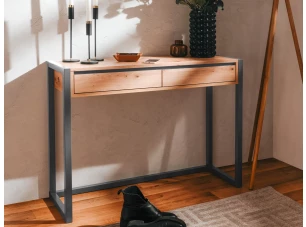 Konzolový stolík so zásuvkami Denver, dub artisan/antracit