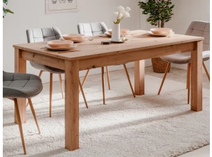 Rozkladací jedálenský stôl Bergen 160x90 cm, dub artisan