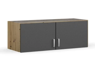 Skriňový nástavec Bremen, 91 cm, dub artisan/tmavo šedý