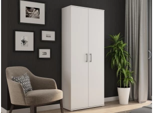 Viacúčelová delená skriňa Nitro, biela