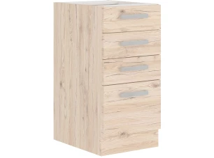 Dolná zásuvková kuchynská skrinka Bordeaux, 40 cm, dub bordeaux