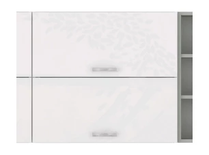 Horná kuchynská skrinka Bianka 80GU, 80 cm, biely lesk