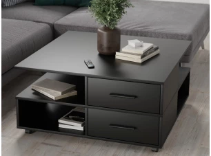 Konferenčný stolík na kolieskach Tomas, čierny