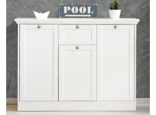 Kombinovaná komoda Landwood, biela