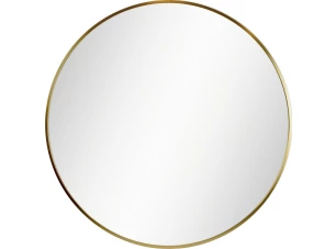 Nástenné zrkadlo Josie 60 cm, zlaté okrúhle