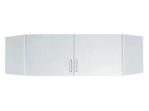 Rohový skriňový nadstavec Bremen, biela