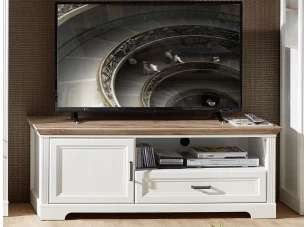 TV skrinka Jasmin, bielená pínia/dub