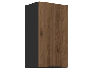Horná kuchynská skrinka Monza, 40 cm, orech/čierna