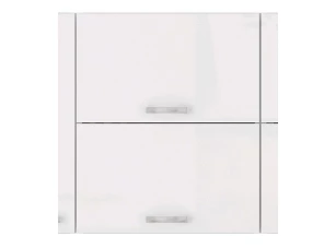 Horná kuchynská skrinka Bianka 60GU, 60 cm, biely lesk