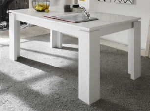 Jedálenský stôl Universal 160x90 cm, biely