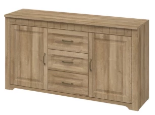 Široká komoda Atik, dub riviera