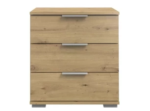 Nočný stolík Easy Plus, 3 zásuvky, dub artisan