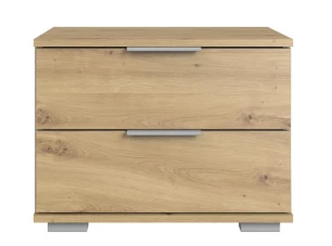 Nočný stolík Easy Plus, 2 zásuvky, dub artisan