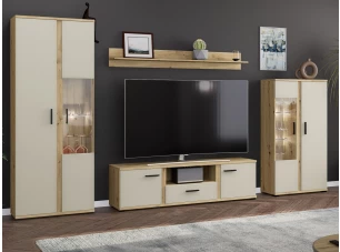 Obývacia stena Kanada, dub artisan/kašmírová béžová