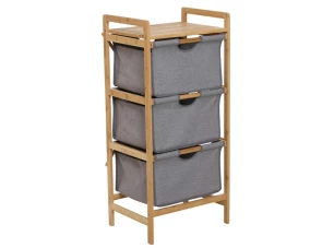 Regál se 3 zásuvkami Elena, bambus