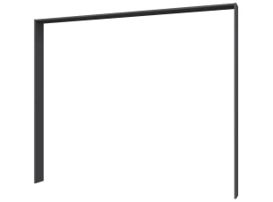 Paspartový rám k šatníkovej skrini Barea, 233 cm, tmavo  šedý